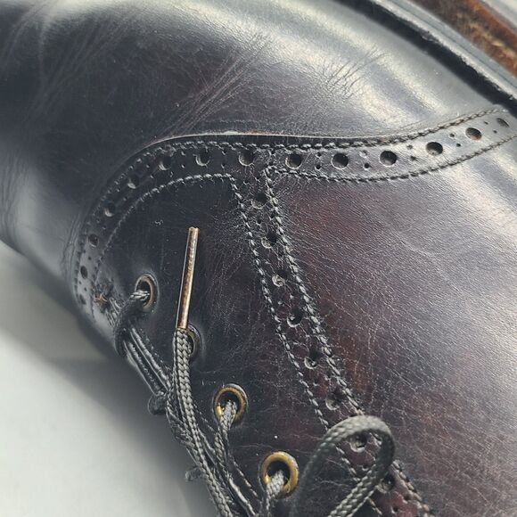 Alden 996 Oxford Mens Shoes Black Leather  brogue lace-up Made USA sz 9.5 B main image 6